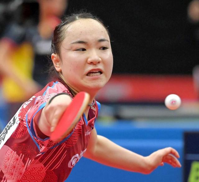 伊藤美誠がストレート勝ちで４強　準決勝３年連続ひなと激突「めちゃめちゃ楽しみ」