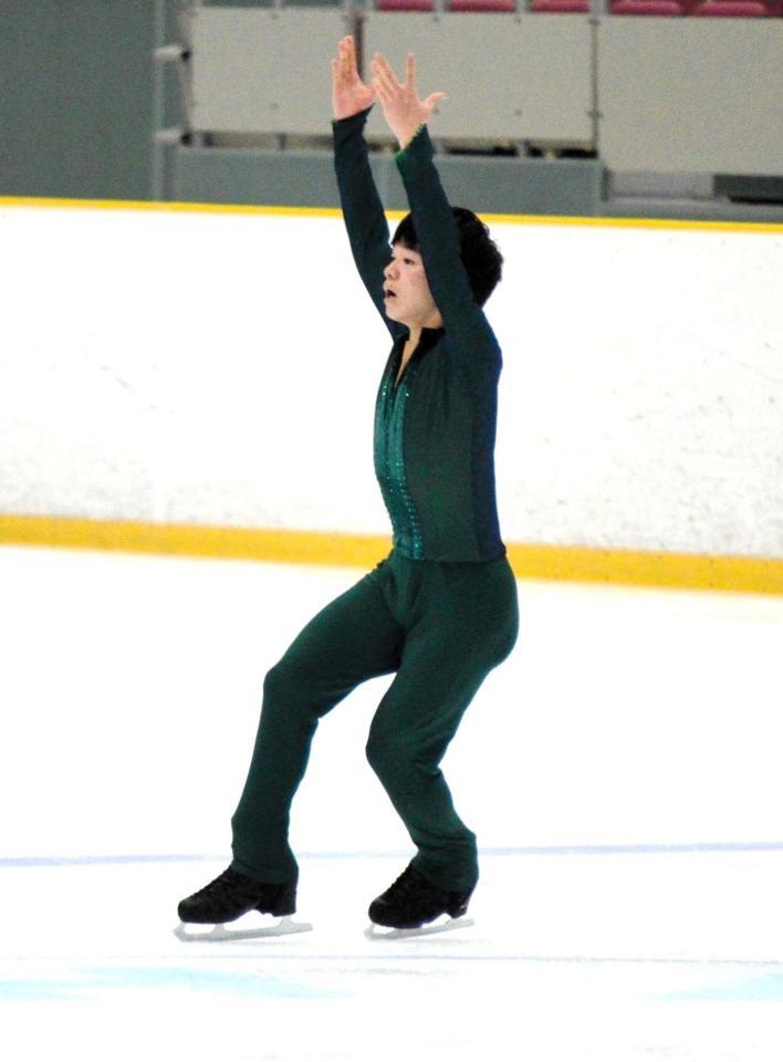 　力強い演技で初優勝を果たした鍵山優真