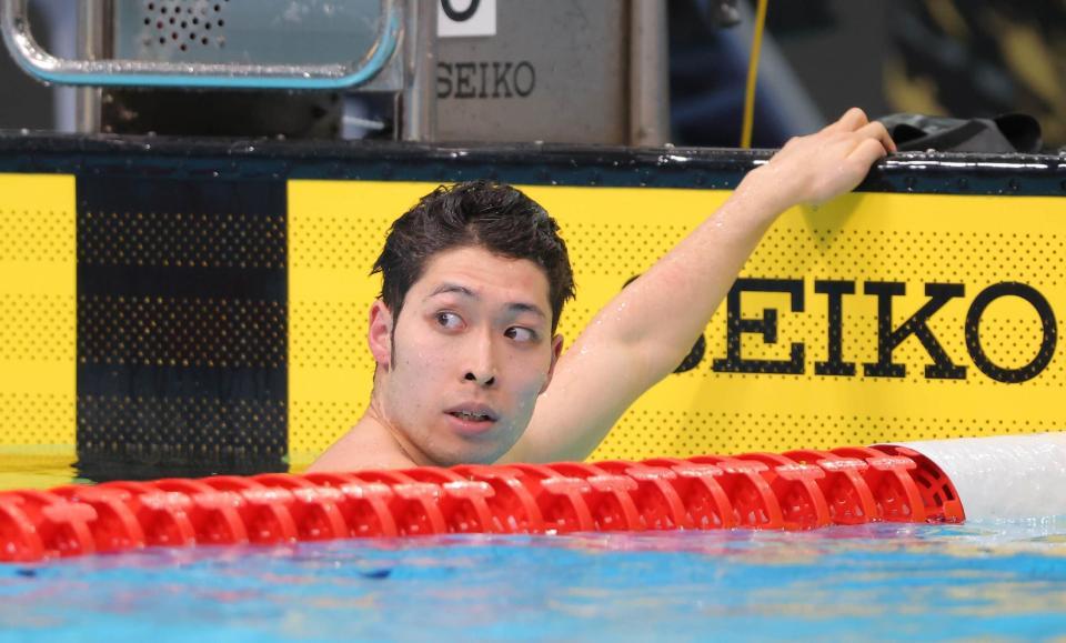 男子２００ｍ個人メドレーで優勝した萩野公介（代表撮影）