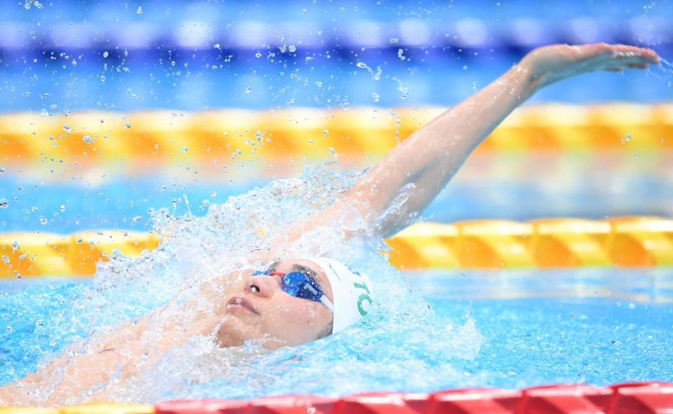 入江陵介が唯一の５３秒台で全体１位通過 男子１００メートル背泳ぎ スポーツ デイリースポーツ Online