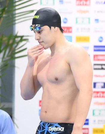 　男子２００メートルバタフライ決勝　３位に終わった瀬戸大也（撮影・堀内翔）