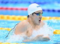 男子２００メートル個人メドレー予選　瀬戸大也の平泳ぎ＝東京アクアティクスセンター（撮影・堀内翔）