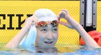 女子５０メートル自由形決勝を終えた池江璃花子＝東京アクアティクスセンター（撮影・堀内翔）