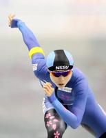 女子１５００メートル、国内最高記録で優勝した高木美帆（代表撮影）