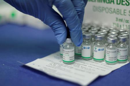 　中国製の新型コロナウイルスワクチン（ロイター＝共同）