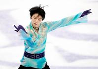 　男子で３位の羽生結弦のフリー＝ストックホルム（ゲッティ＝共同）