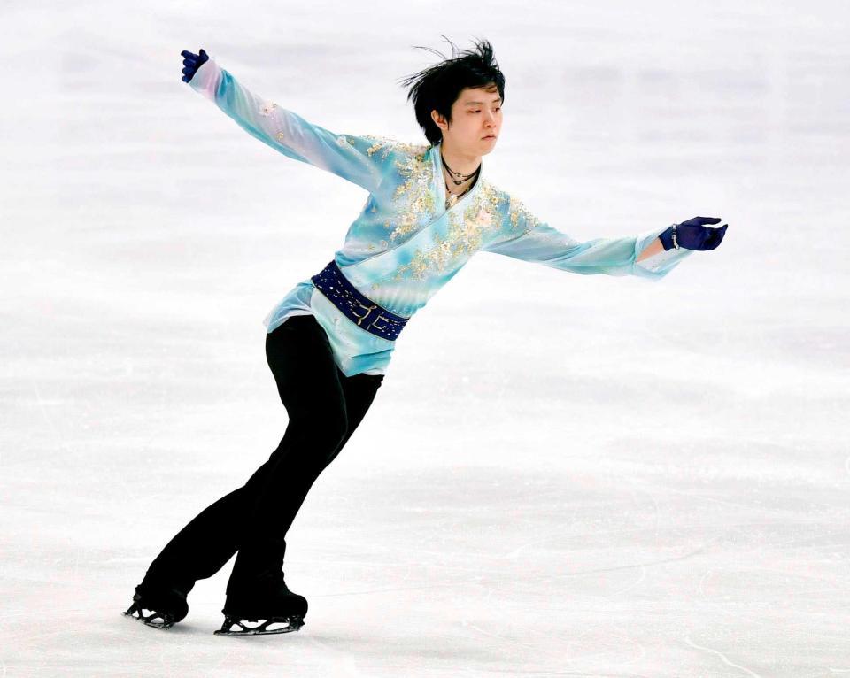 　男子で３位の羽生結弦のフリー（ＡＰ＝共同）