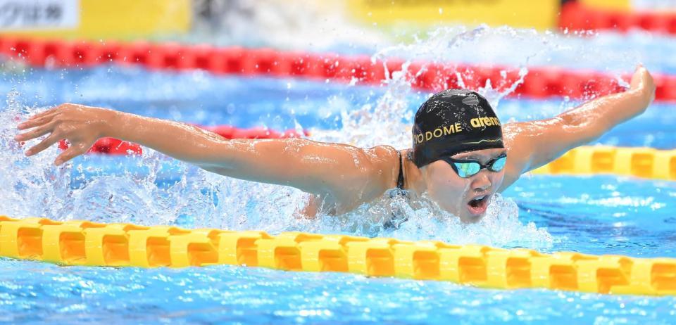 長谷川涼香は全体２位で準決勝へ 女子２００ｍバタフライ スポーツ デイリースポーツ Online