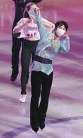 　エキシビションのオープニングに登場した羽生結弦（代表撮影）