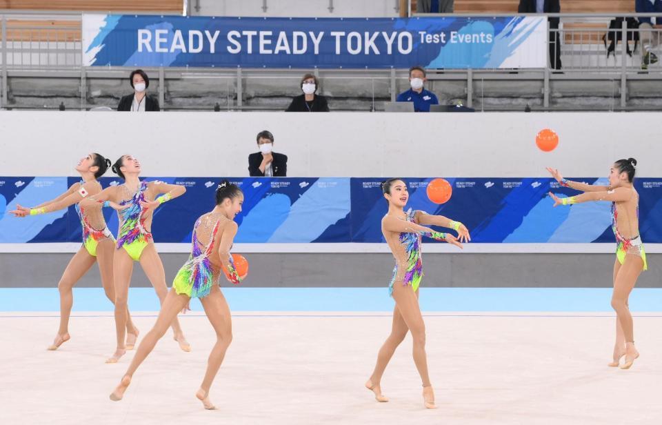 　東京五輪テスト大会に出場したフェアリージャパンＰＯＬＡ（撮影・堀内翔）