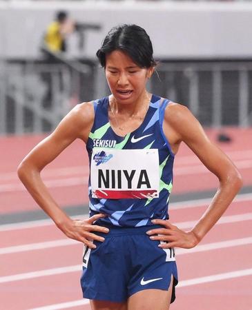 　女子５０００メートル決勝　５位に終わった新谷仁美＝（撮影・堀内翔）