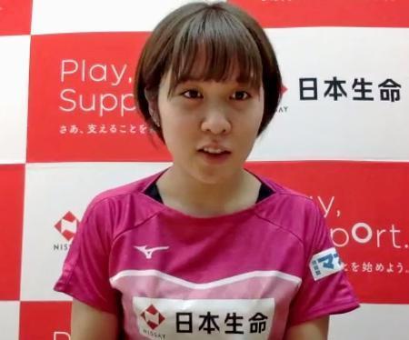 平野美宇、実戦なしで五輪へ卓球、６月選考会に出場せず