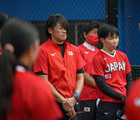 　合宿に参加した上野由岐子と山田恵里（日本ソフトボール協会提供）