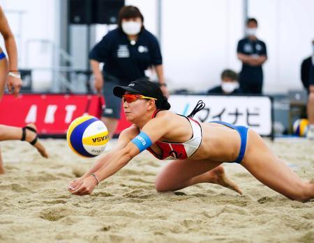 ビーチ、鈴木坂口組など準決勝へ女子の五輪代表決定戦