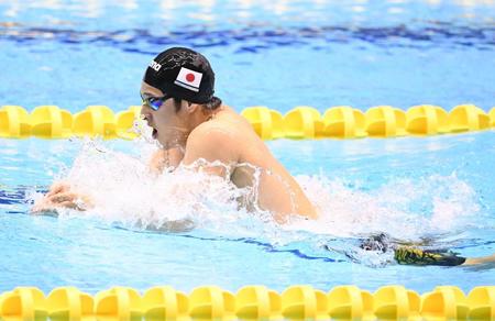 ４００ｍメドレー予選に出場した瀬戸大也＝千葉県国際総合水泳場（撮影・高石航平）