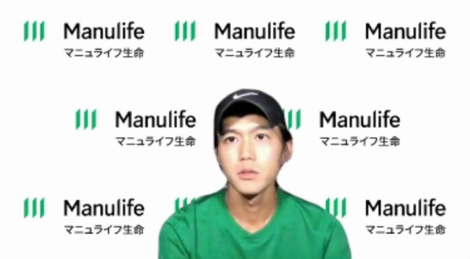 オンラインで取材に応じた大迫傑＝ＺＯＯＭから