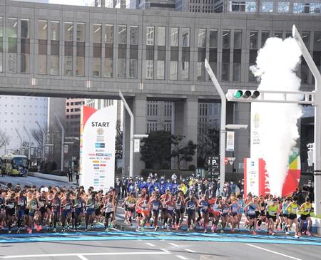２０２０年に開催された東京マラソン
