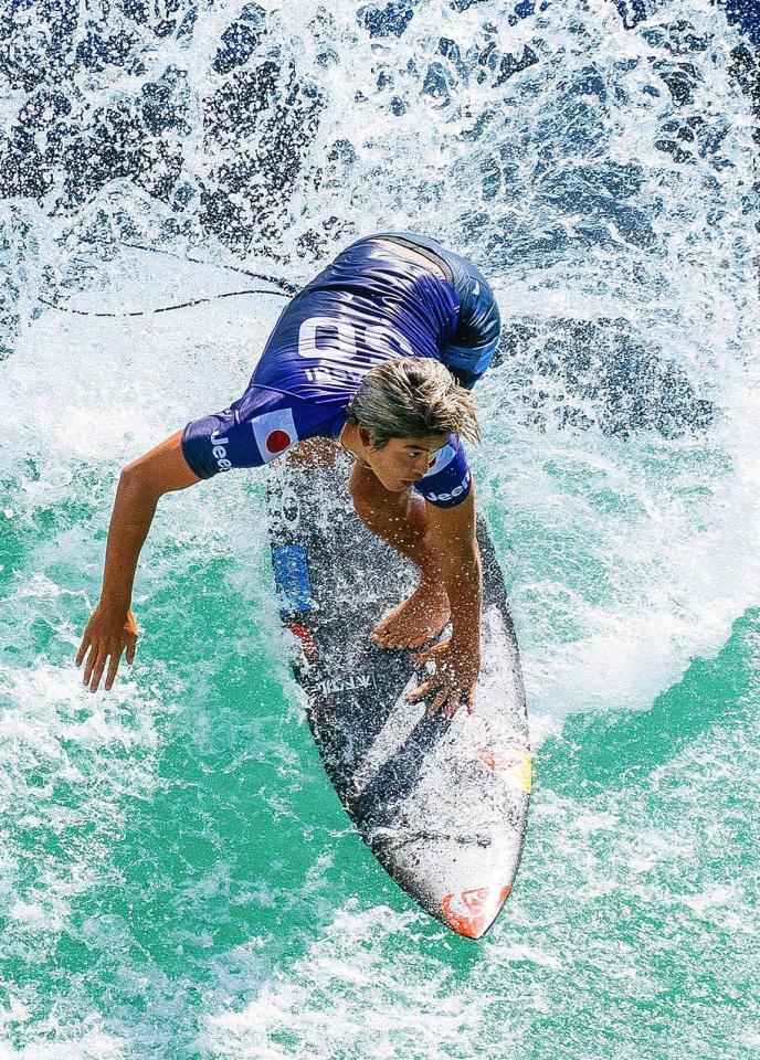 　ＣＴ第６戦で３位に入った五十嵐カノア（ＷＳＬ提供・ゲッティ＝共同）