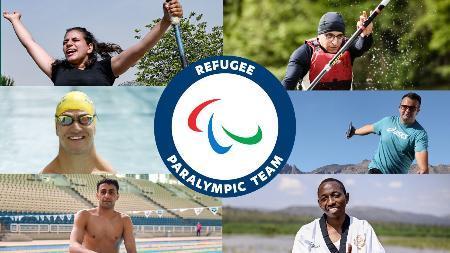 　東京パラリンピックで結成される難民選手団の６選手（ＩＰＣ提供）