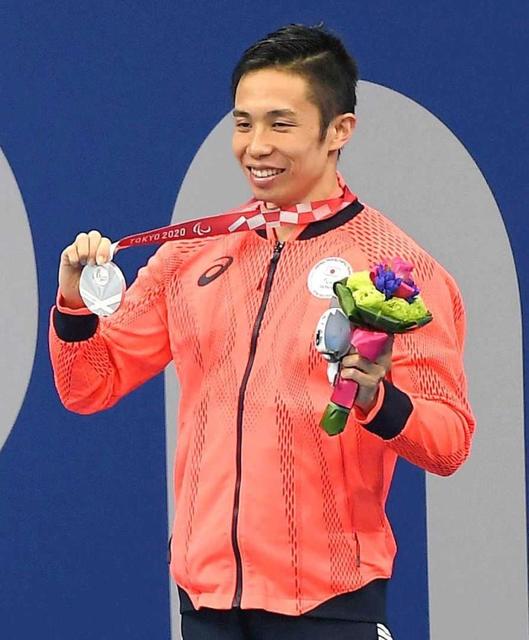 パラ競泳・富田宇宙が日本新銀「障害負った意味がこの瞬間に」初舞台で快挙、支えに感謝