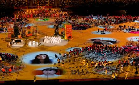 　東京パラリンピックの閉会式で、ステージに映し出された映像