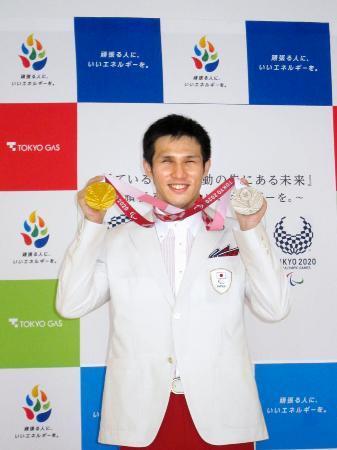 競泳木村「大会、ただ良かった」東京パラ、金メダル報告会