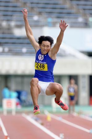 順大・泉谷は走り幅跳び３位日本学生対校陸上第１日