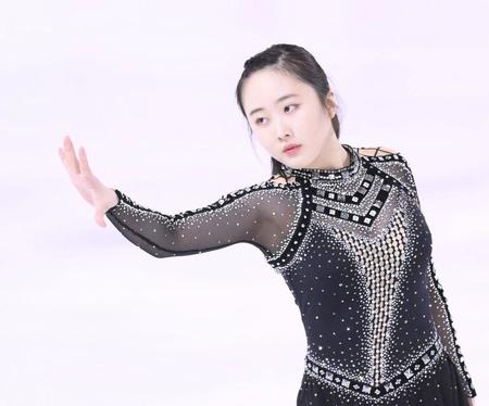 ＳＰの本田望結の演技＝ダイドードリンコアイスアリーナ（撮影・堀内翔）