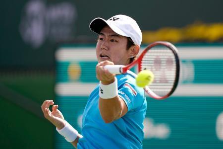 西岡良仁がシングルス２回戦へテニスのＢＮＰパリバ・オープン