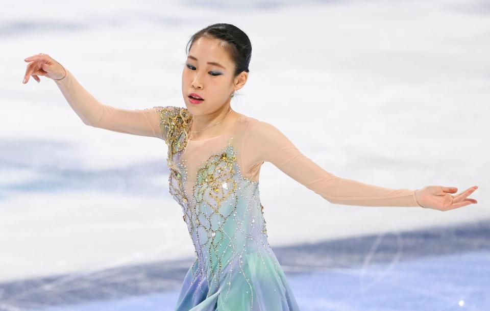 　優勝した三原舞依のフリー