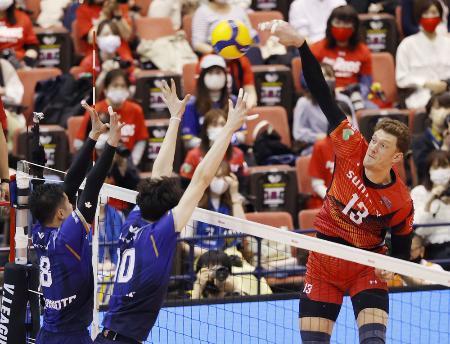 バレー、ムセルスキーが活動停止Ｖリーグ男子のサントリー