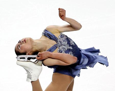 　女子ＳＰ　８位の宮原知子＝ラスベガス（ゲッティ＝共同）