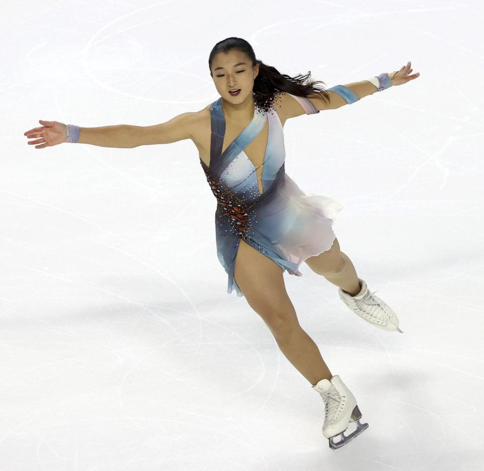 　女子ＳＰ　４位の坂本花織＝ラスベガス（ＩＳＵ提供・ゲッティ＝共同）