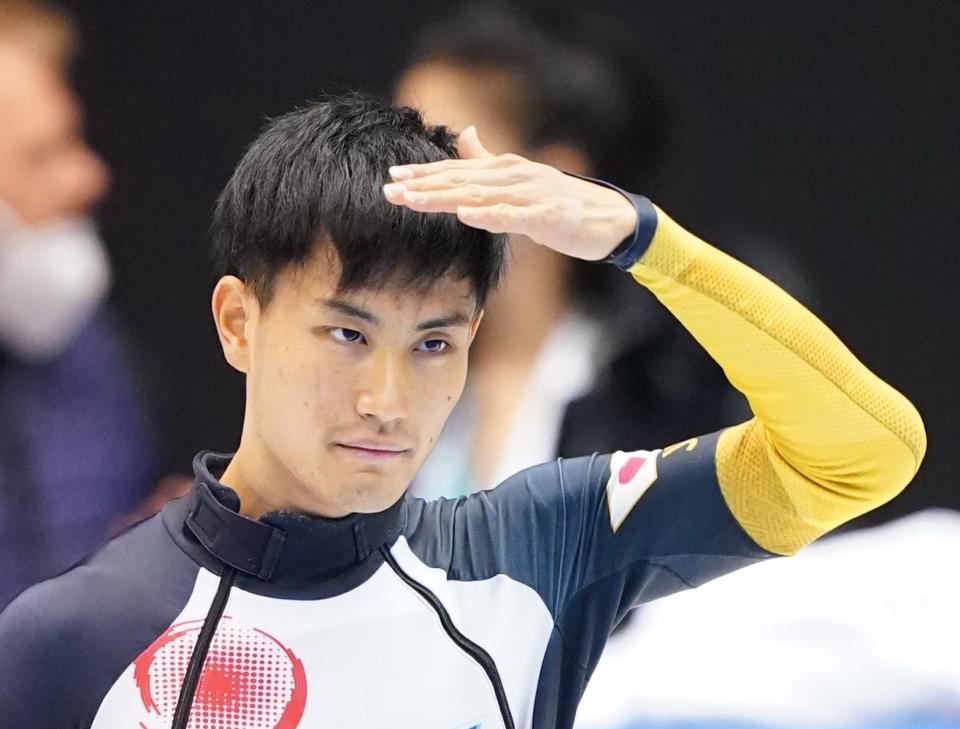 　公式練習に臨む吉永一貴