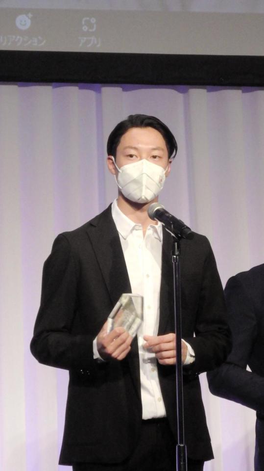 　優秀選手賞を受賞した小林陵侑＝都内