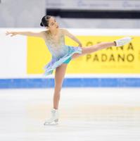 　女子フリーで演技する三原舞依＝トリノ（共同）