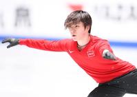 　ＮＨＫ杯に向けて調整する宇野昌磨（撮影・堀内翔）