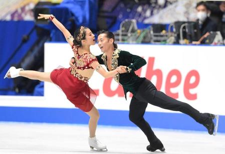 　北京五輪をかけＮＨＫ杯に臨むアイスダンスの村元哉中、高橋大輔組（撮影・堀内翔）