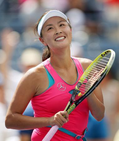　中国の女子プロテニス選手、彭帥さん＝２０１４年、ニューヨーク（ＵＳＡトゥデー・ロイター＝共同）