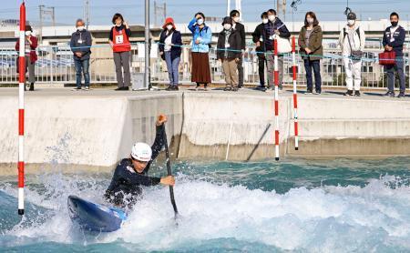 カヌー羽根田「魅力を発信する」五輪会場見学会