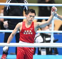 　判定勝ちで優勝を決めた牧野草子（撮影・高石航平）