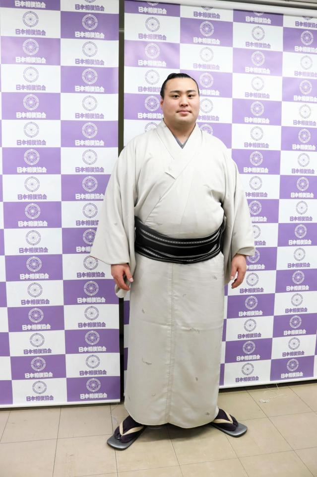　新十両昇進を決めた北の若（日本相撲協会提供）