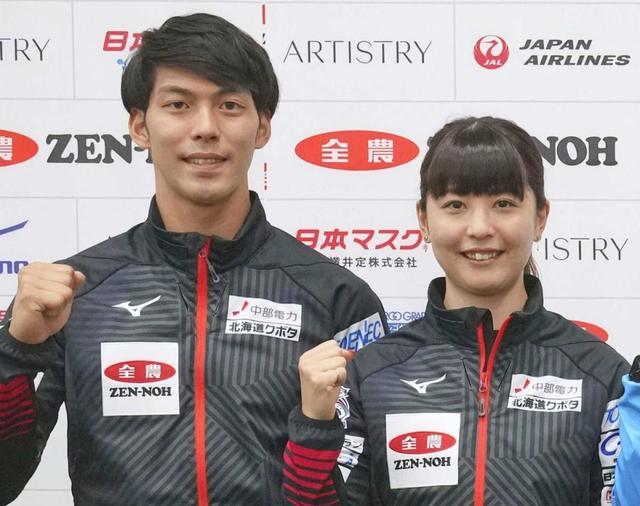 カーリング世界最終予選　混合ダブルスの松村、谷田組は韓国に４－７で敗北