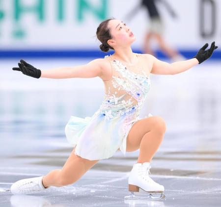 　ＳＰに向けて調整する樋口新葉（撮影・堀内翔）