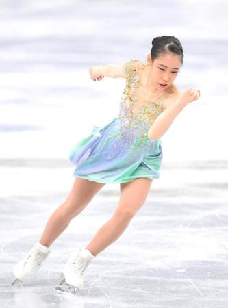 三原舞依のフリー演技＝さいたまスーパーアリーナ（撮影・堀内翔）