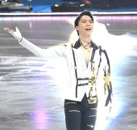 メダリスト・オン・アイスに登場した羽生結弦（撮影・堀内翔）