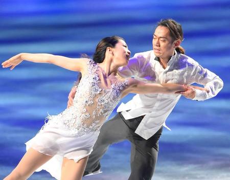 　メダリスト・オン・アイスに登場した村元哉中、高橋大輔組（撮影・堀内翔）