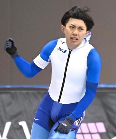 　男子１５００メートルで優勝した一戸誠太郎（撮影・堀内翔）