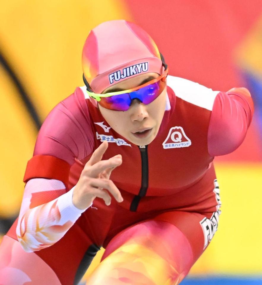 　女子５０００メートルの押切美沙紀（撮影・堀内翔）