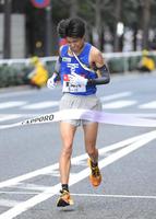 　総合１１位でゴールした東海大・吉冨裕太（撮影・伊藤笙子）